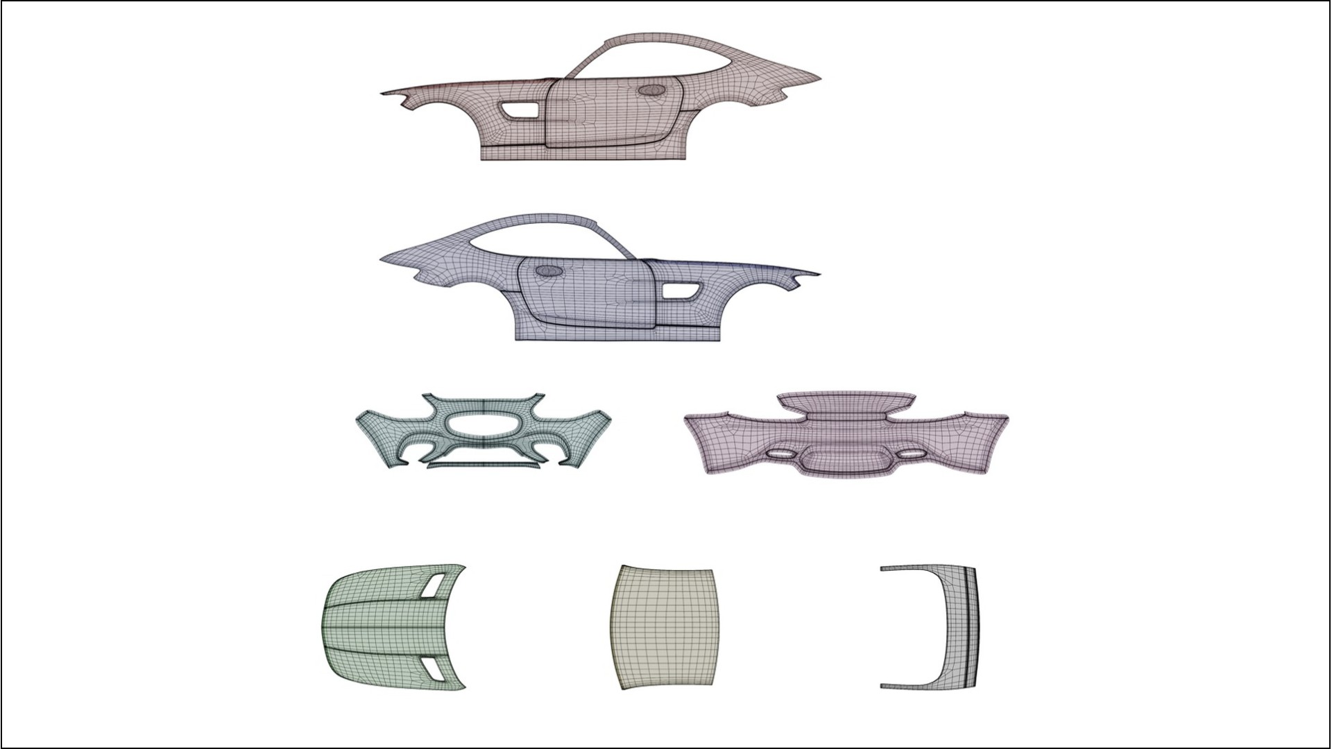 Mercedes AMG GT C190 Coupe VECTOR VIBE – Designad Wrap PPF-sats i utskrivbar polyuretanfilm 2