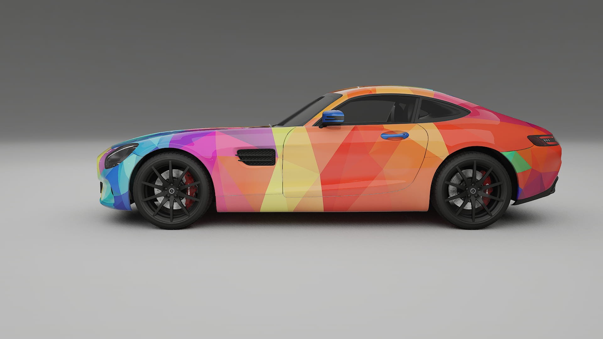 Mercedes AMG GT C190 Coupe VECTOR VIBE – Designad Wrap PPF-sats i utskrivbar polyuretanfilm