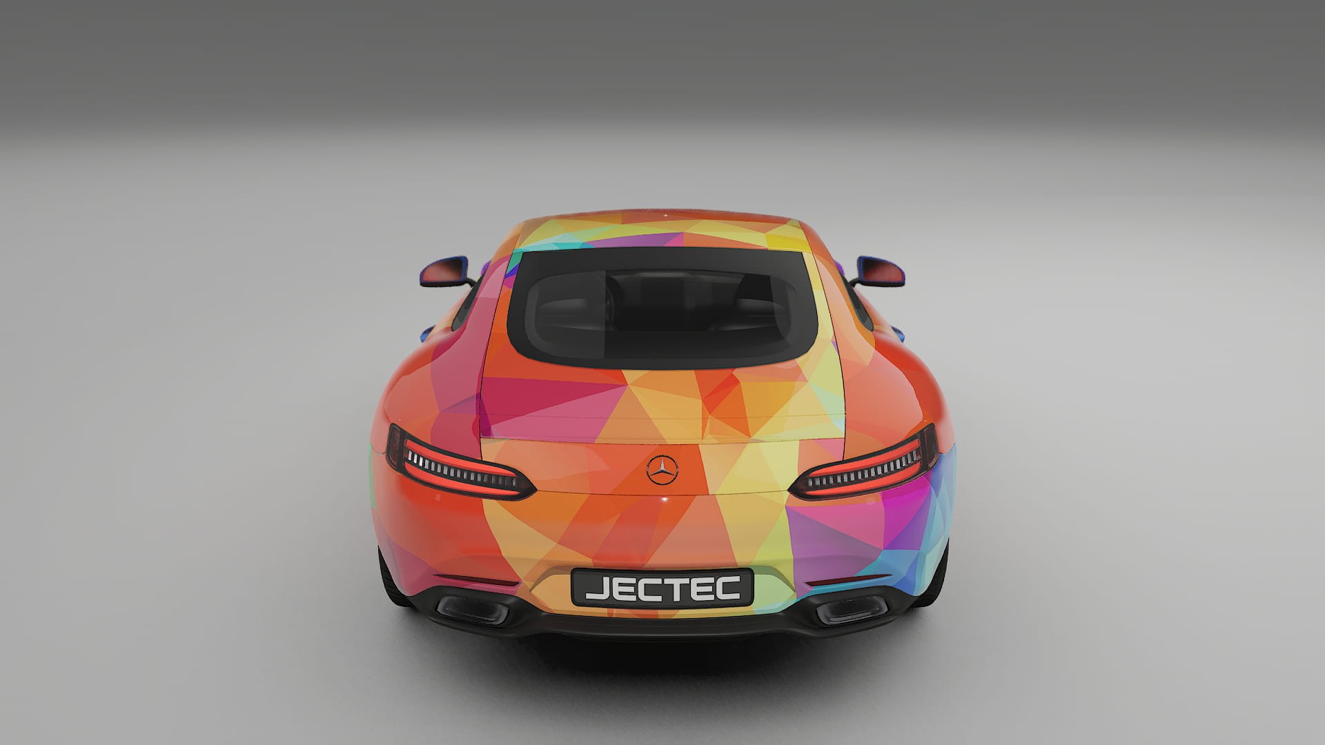 Mercedes AMG GT C190 Coupe VECTOR VIBE – Designad Wrap PPF-sats i utskrivbar polyuretanfilm