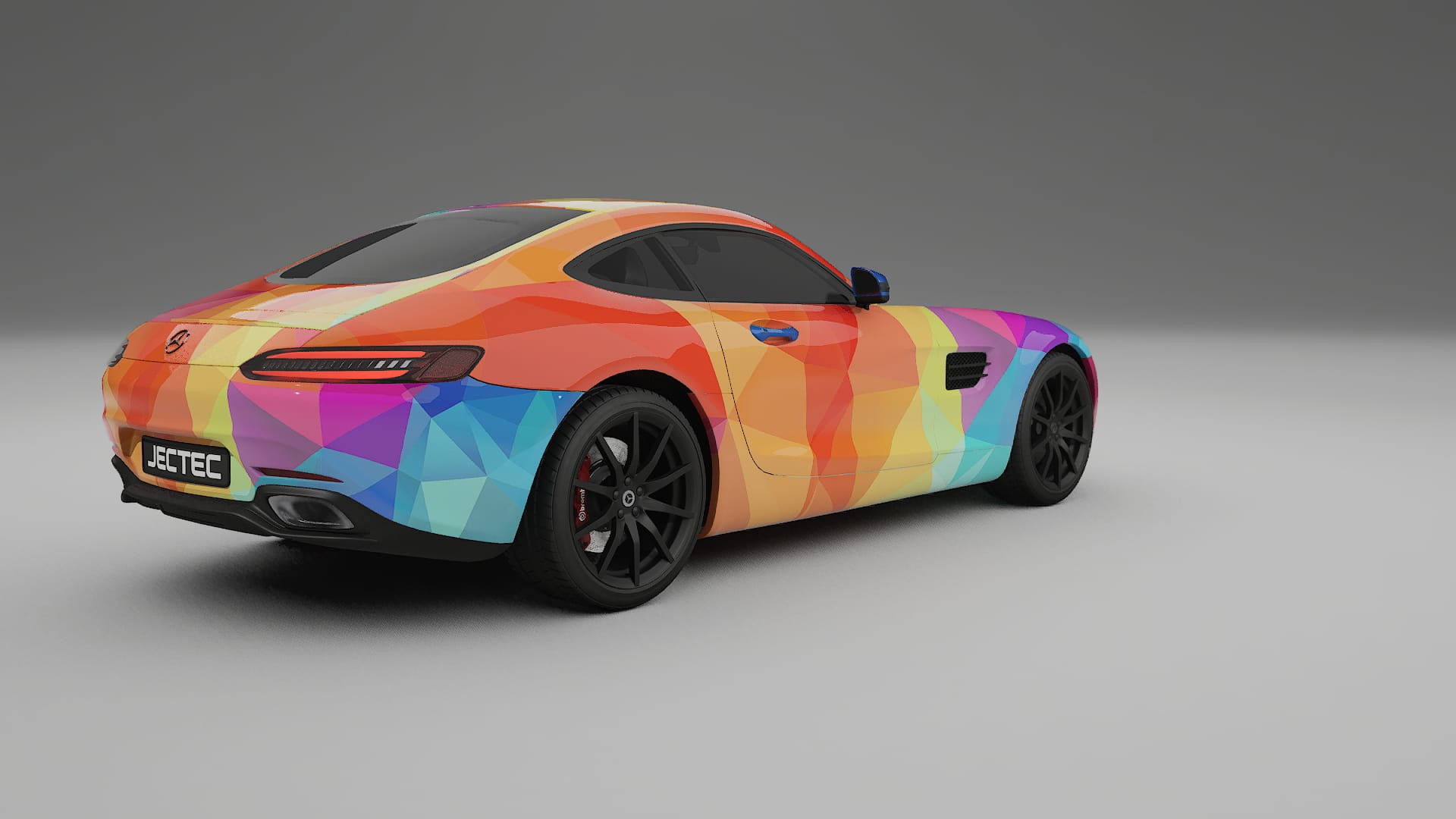 Mercedes AMG GT C190 Coupe VECTOR VIBE – Designad Wrap PPF-sats i utskrivbar polyuretanfilm