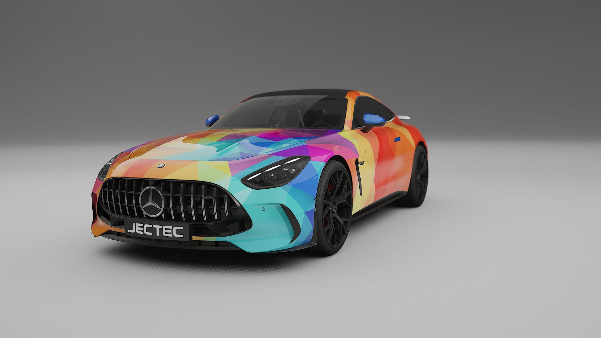Mercedes AMG GT Coupe C192 VECTOR VIBE – Designad Wrap PPF-sats i utskrivbar polyuretanfilm