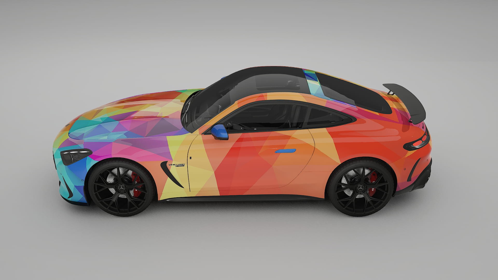 Mercedes AMG GT Coupe C192 VECTOR VIBE – Designad Wrap PPF-sats i utskrivbar polyuretanfilm