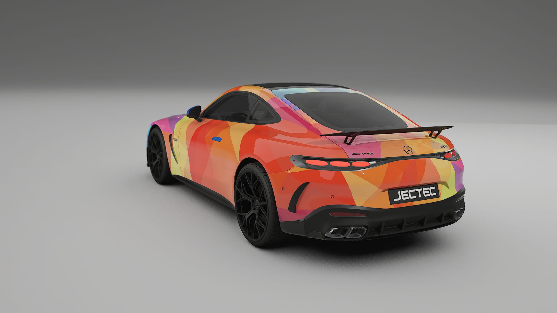 Mercedes AMG GT Coupe C192 VECTOR VIBE – Designad Wrap PPF-sats i utskrivbar polyuretanfilm