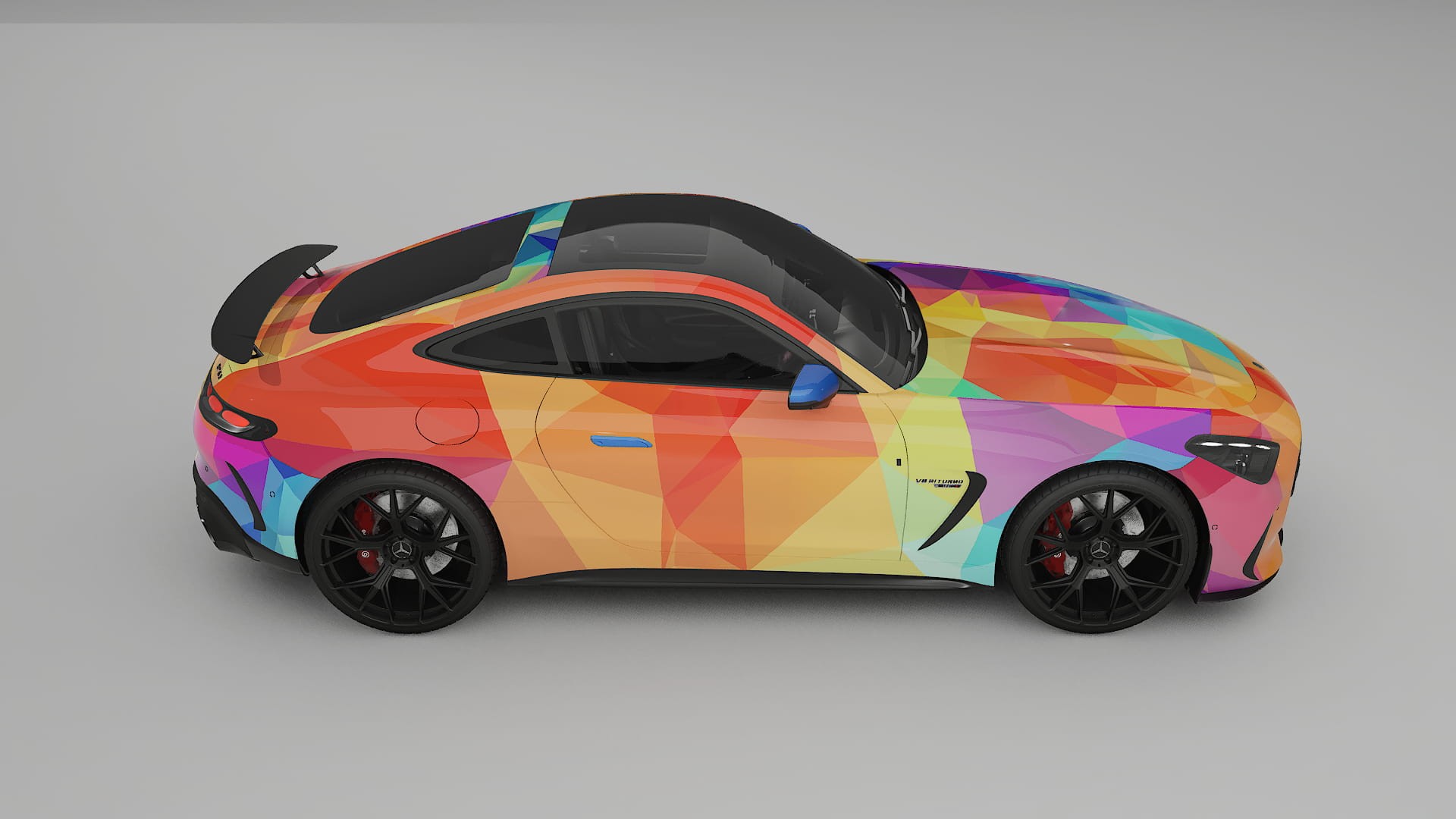 Mercedes AMG GT Coupe C192 VECTOR VIBE – Designad Wrap PPF-sats i utskrivbar polyuretanfilm