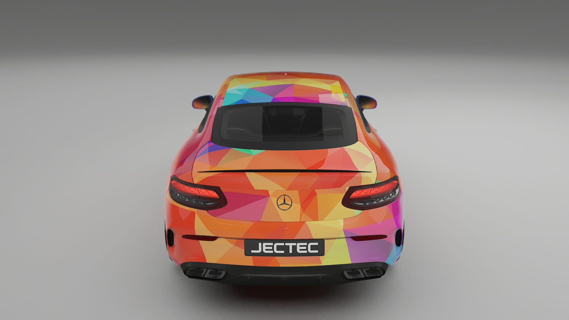 Mercedes C63 AMG W205 Coupe VECTOR VIBE – Designad Wrap PPF-sats i utskrivbar polyuretanfilm