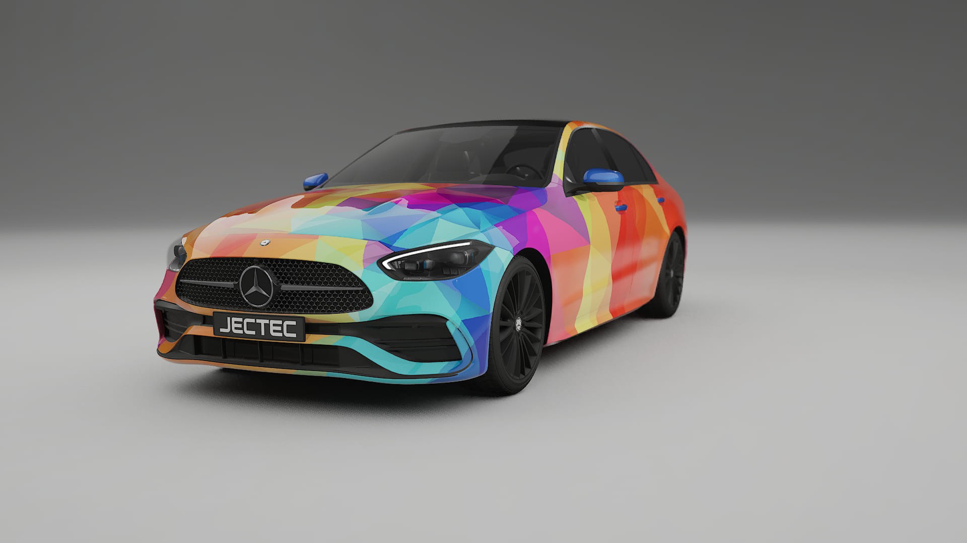 Mercedes C-class W206 VECTOR VIBE – Designad Wrap PPF-sats i utskrivbar polyuretanfilm