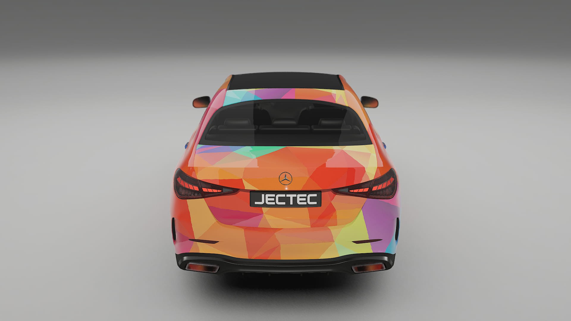 Mercedes C-class W206 VECTOR VIBE – Designad Wrap PPF-sats i utskrivbar polyuretanfilm