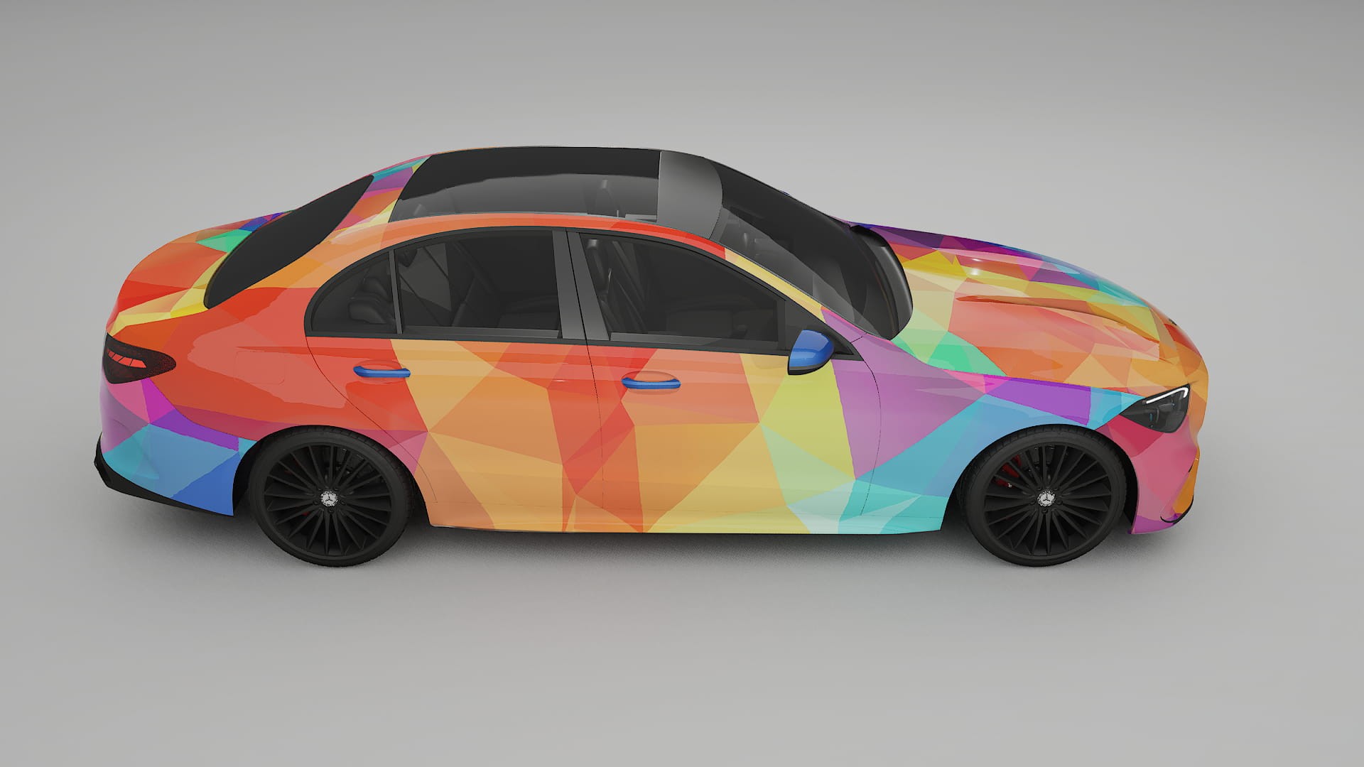 Mercedes C-class W206 VECTOR VIBE – Designad Wrap PPF-sats i utskrivbar polyuretanfilm