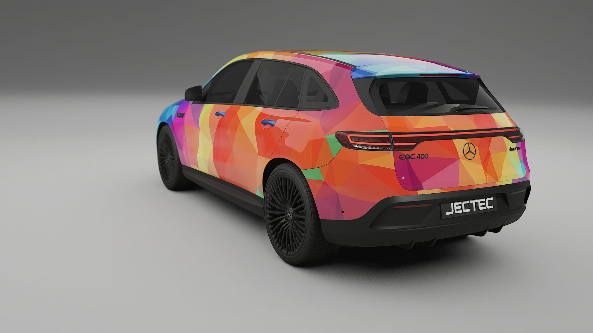 Mercedes EQC AMG VECTOR VIBE – Designad Wrap PPF-sats i utskrivbar polyuretanfilm