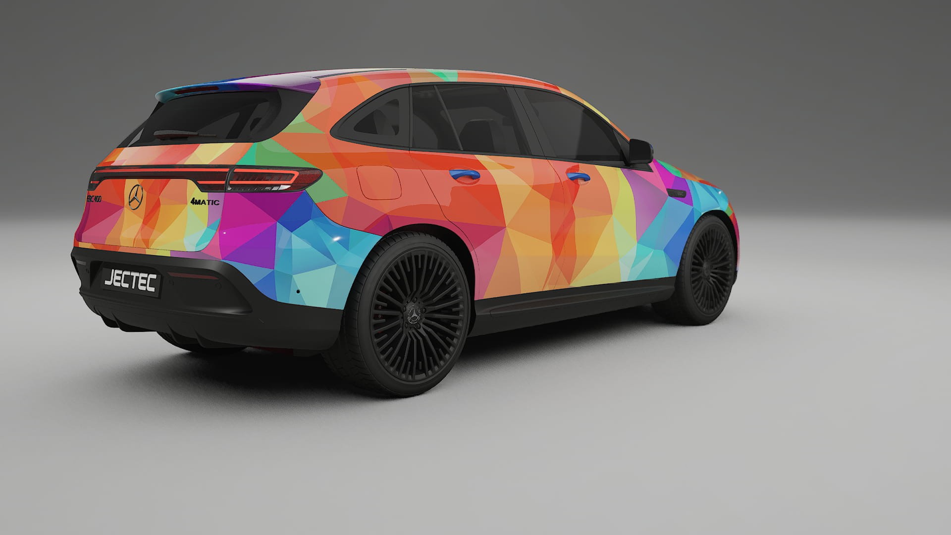 Mercedes EQC AMG VECTOR VIBE – Designad Wrap PPF-sats i utskrivbar polyuretanfilm