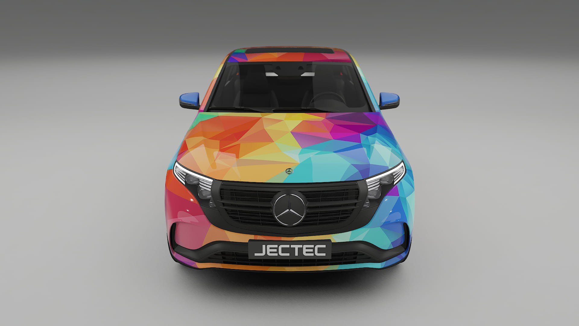 Mercedes EQC AMG VECTOR VIBE – Designad Wrap PPF-sats i utskrivbar polyuretanfilm