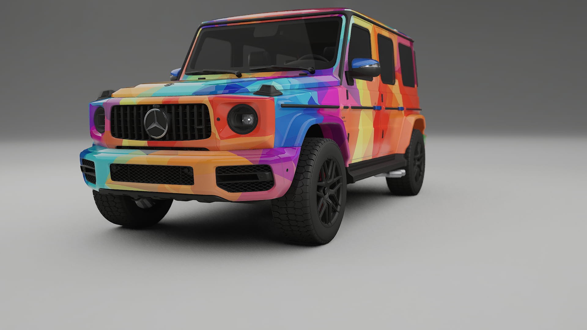 Mercedes G63 AMG W463A VECTOR VIBE – Designad Wrap PPF-sats i utskrivbar polyuretanfilm