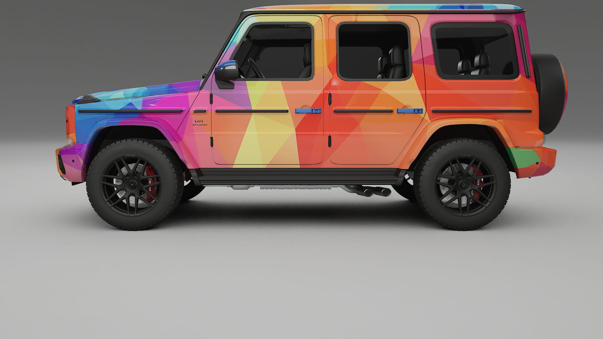 Mercedes G63 AMG W463A VECTOR VIBE – Designad Wrap PPF-sats i utskrivbar polyuretanfilm