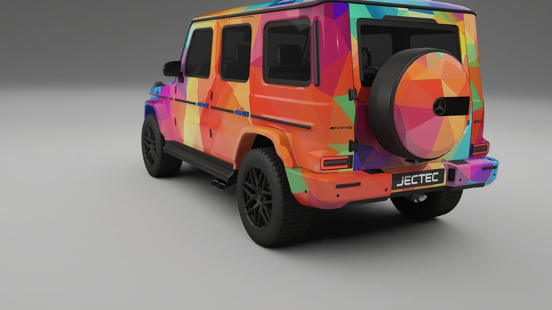 Mercedes G63 AMG W463A VECTOR VIBE – Designad Wrap PPF-sats i utskrivbar polyuretanfilm