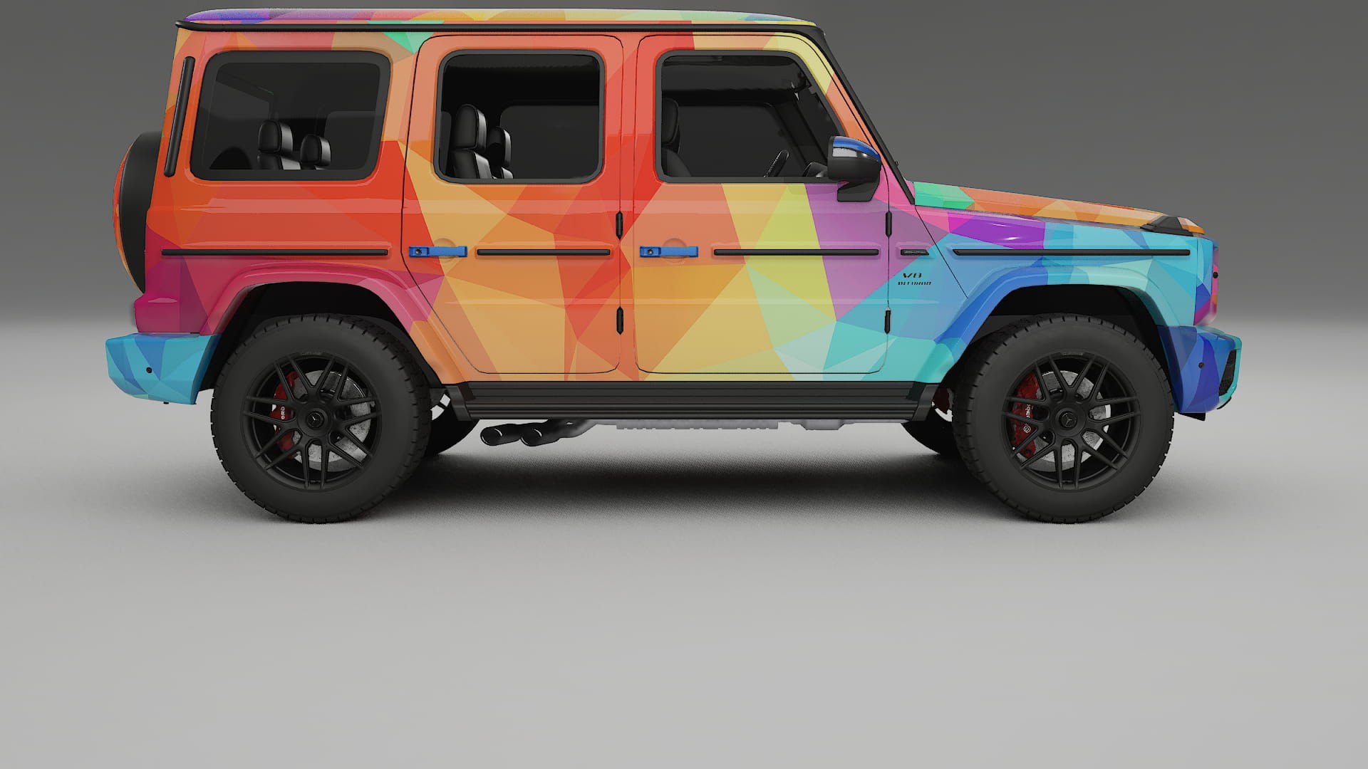 Mercedes G63 AMG W463A VECTOR VIBE – Designad Wrap PPF-sats i utskrivbar polyuretanfilm