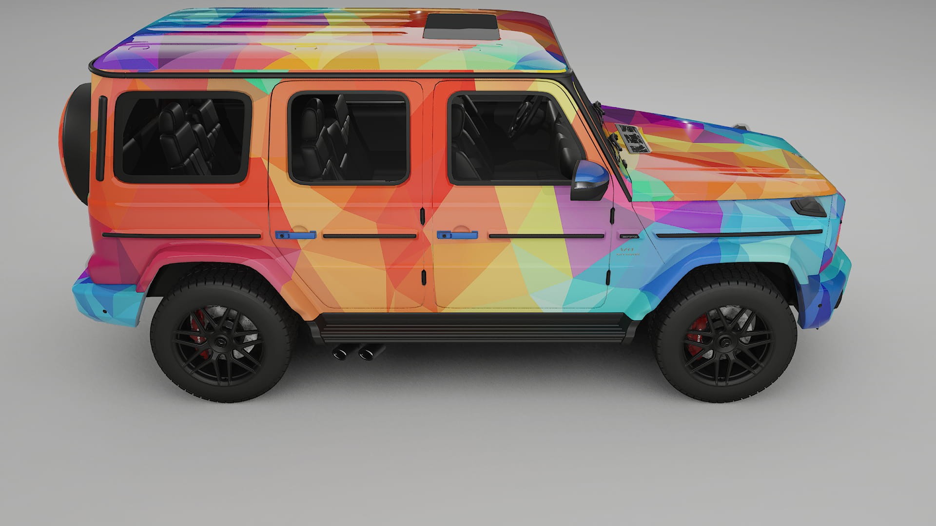 Mercedes G63 AMG W463A VECTOR VIBE – Designad Wrap PPF-sats i utskrivbar polyuretanfilm