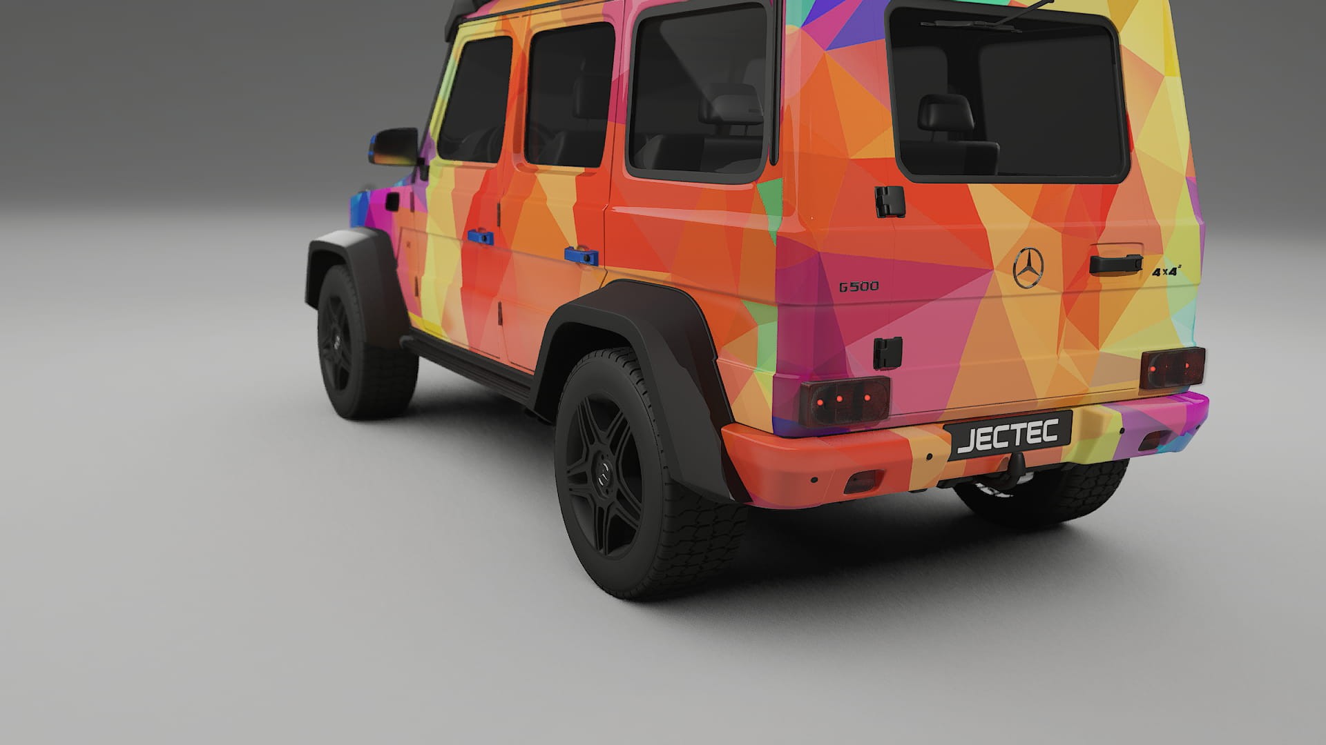 Mercedes G-class 4x4 W463 VECTOR VIBE – Designad Wrap PPF-sats i utskrivbar polyuretanfilm