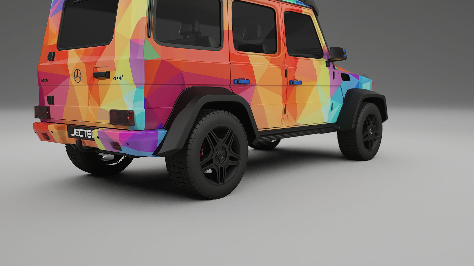 Mercedes G-class 4x4 W463 VECTOR VIBE – Designad Wrap PPF-sats i utskrivbar polyuretanfilm