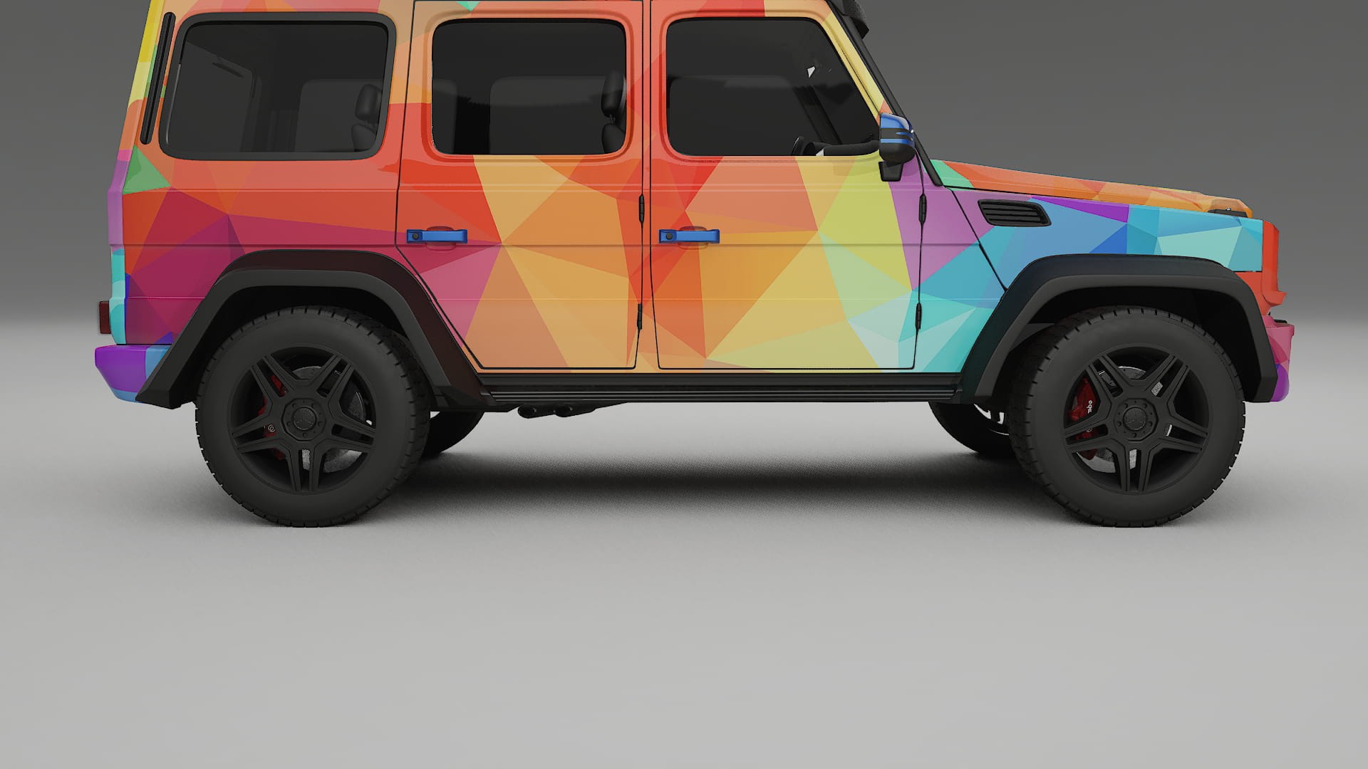 Mercedes G-class 4x4 W463 VECTOR VIBE – Designad Wrap PPF-sats i utskrivbar polyuretanfilm