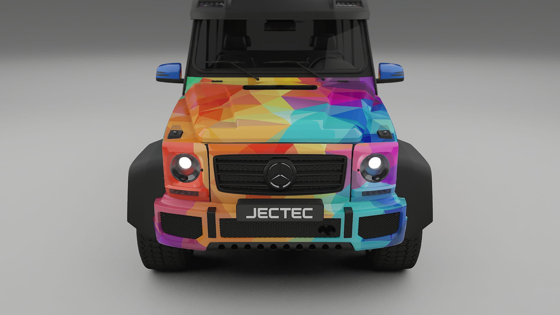 Mercedes G-class 4x4 W463 VECTOR VIBE – Designad Wrap PPF-sats i utskrivbar polyuretanfilm