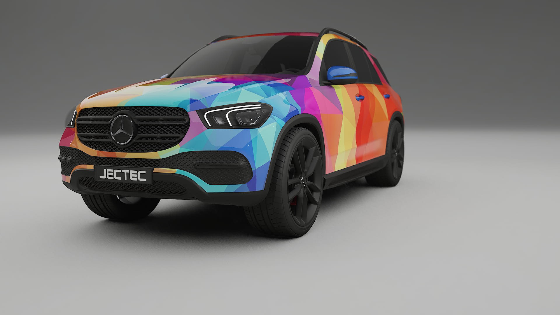 Mercedes GLE W167 VECTOR VIBE – Designad Wrap PPF-sats i utskrivbar polyuretanfilm