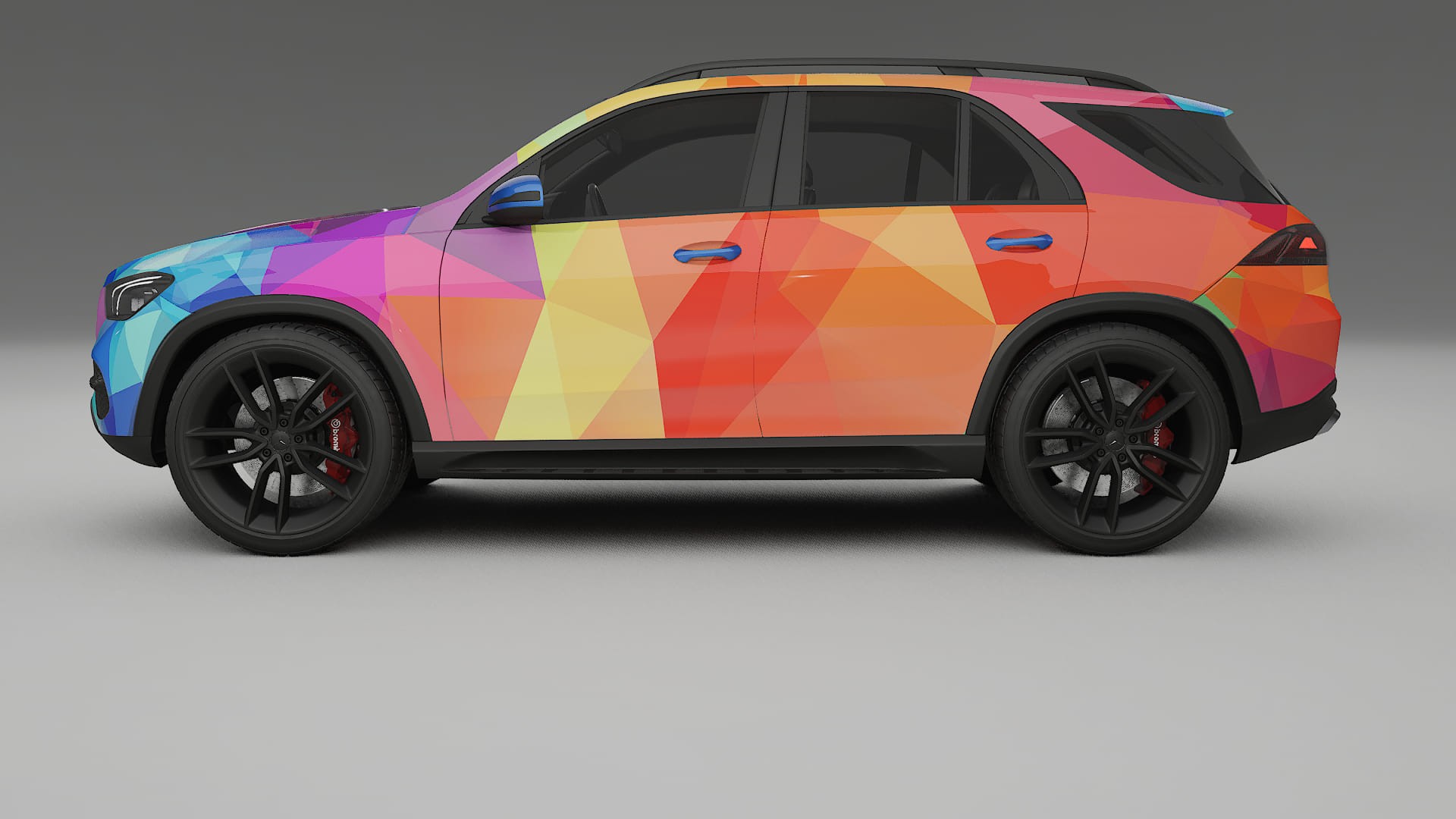 Mercedes GLE W167 VECTOR VIBE – Designad Wrap PPF-sats i utskrivbar polyuretanfilm