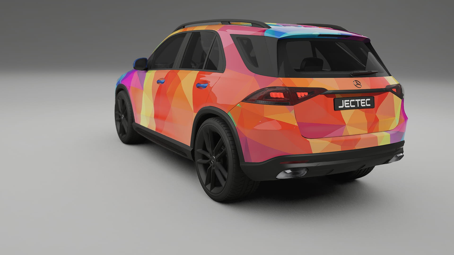 Mercedes GLE W167 VECTOR VIBE – Designad Wrap PPF-sats i utskrivbar polyuretanfilm