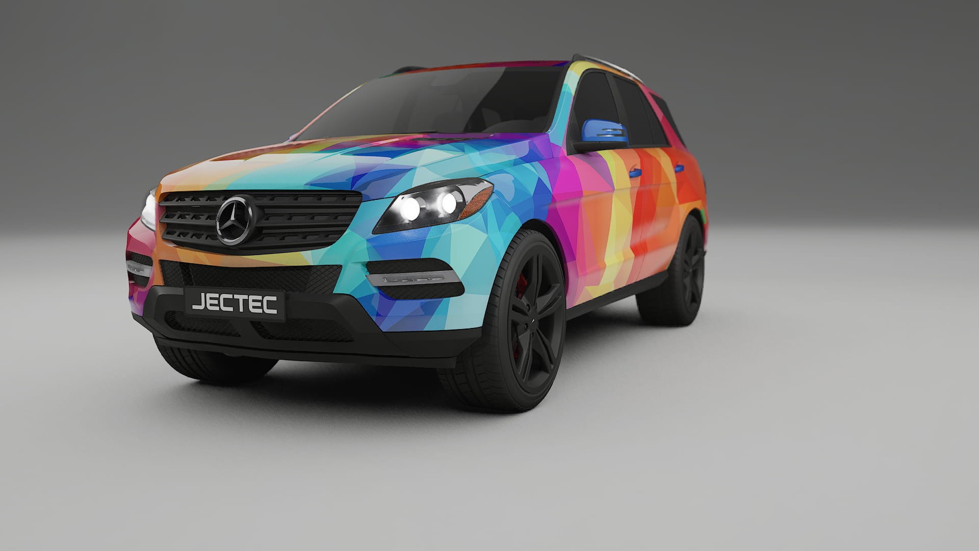 Mercedes M-class W166 VECTOR VIBE – Designad Wrap PPF-sats i utskrivbar polyuretanfilm
