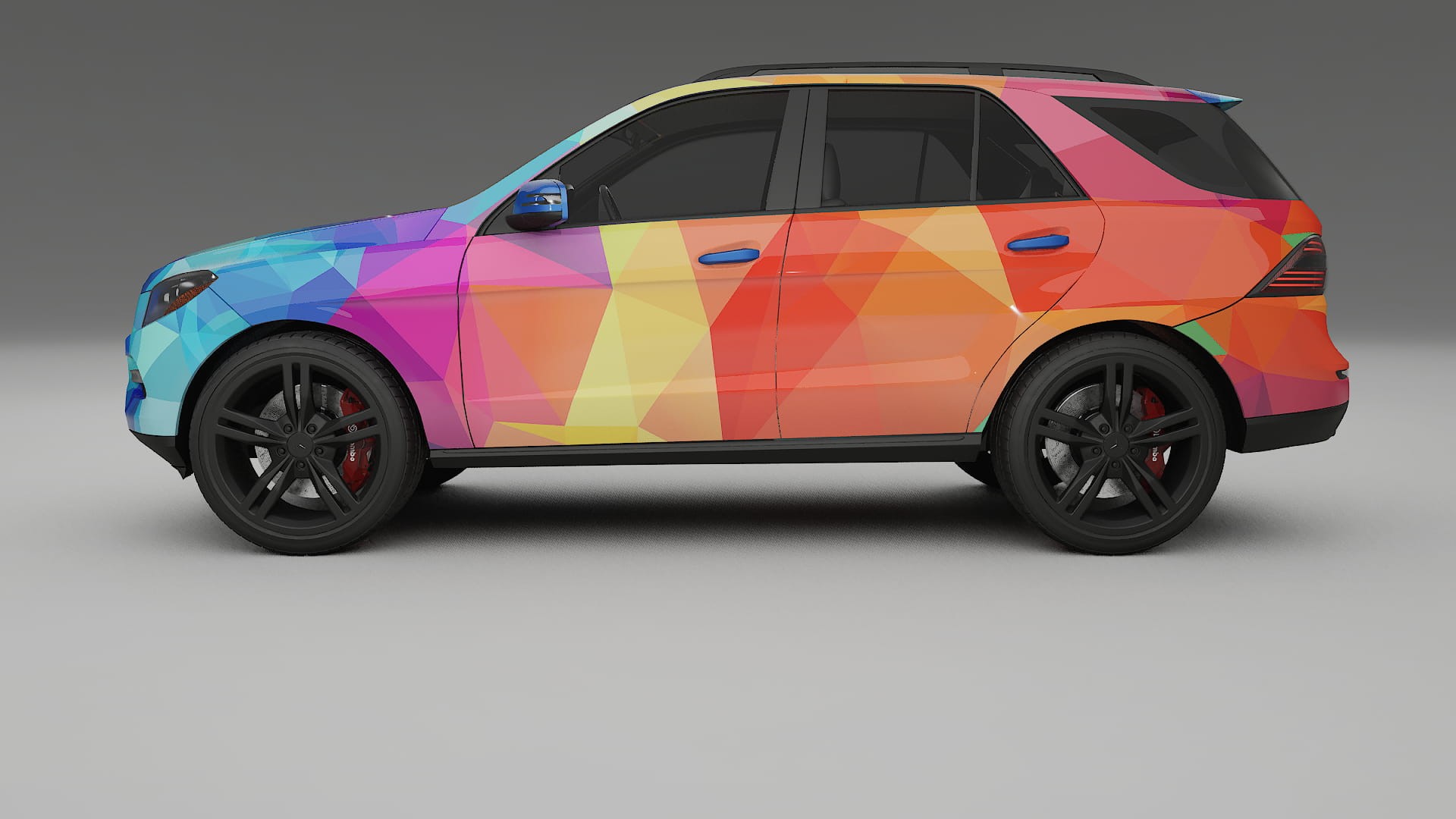 Mercedes M-class W166 VECTOR VIBE – Designad Wrap PPF-sats i utskrivbar polyuretanfilm