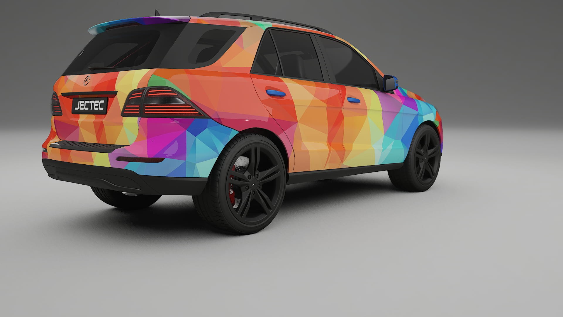 Mercedes M-class W166 VECTOR VIBE – Designad Wrap PPF-sats i utskrivbar polyuretanfilm