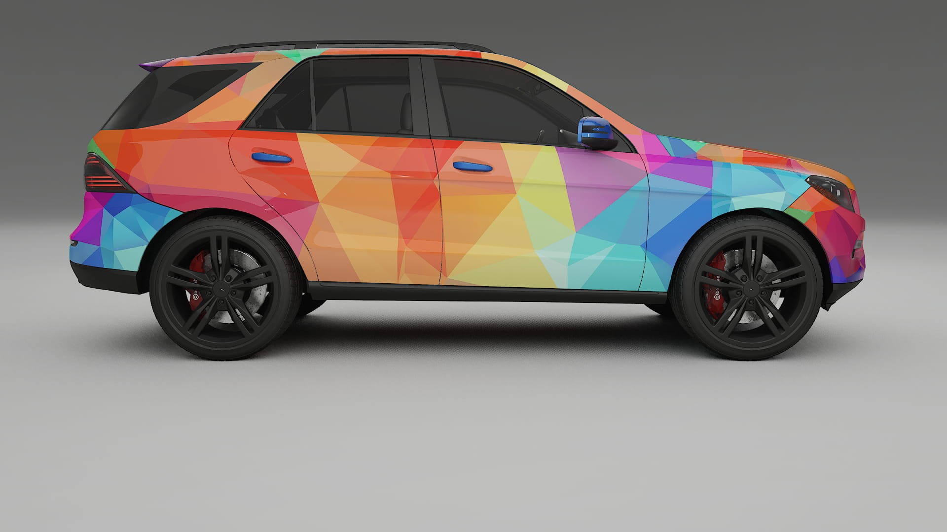 Mercedes M-class W166 VECTOR VIBE – Designad Wrap PPF-sats i utskrivbar polyuretanfilm