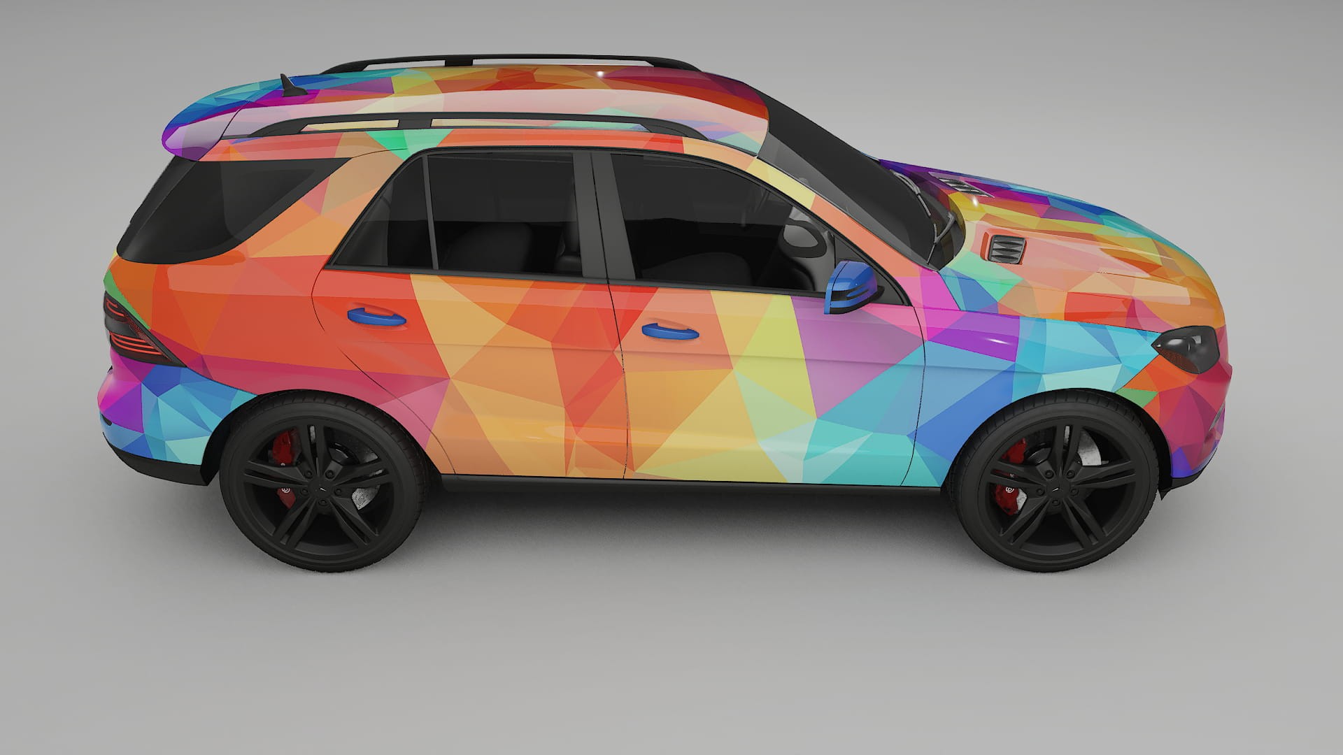 Mercedes M-class W166 VECTOR VIBE – Designad Wrap PPF-sats i utskrivbar polyuretanfilm