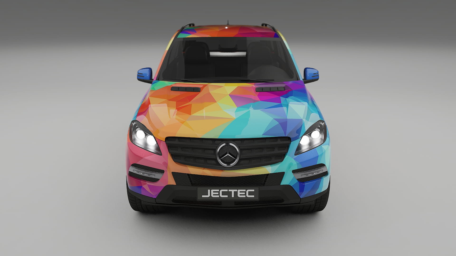Mercedes M-class W166 VECTOR VIBE – Designad Wrap PPF-sats i utskrivbar polyuretanfilm