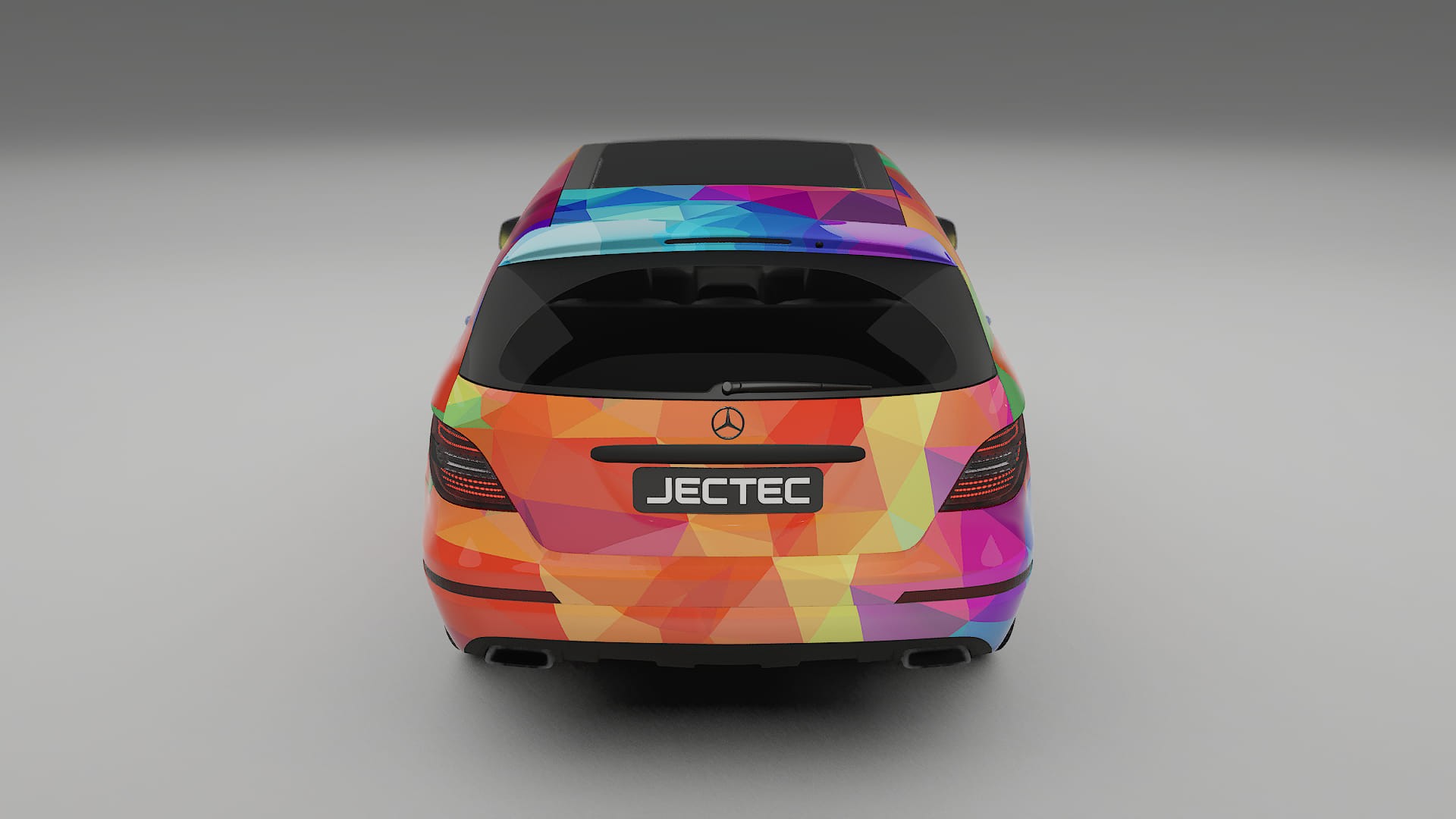 Mercedes R-class W251 facelift LCI VECTOR VIBE – Designad Wrap PPF-sats i utskrivbar polyuretanfilm