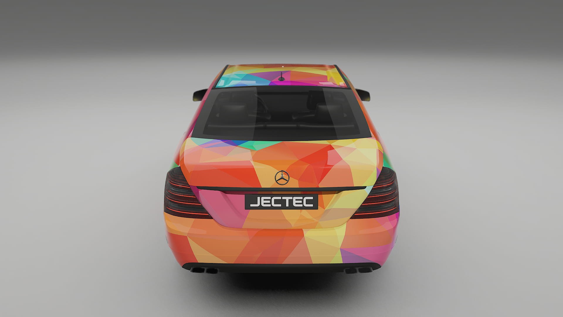 Mercedes S-class W221 facelift LCI VECTOR VIBE – Designad Wrap PPF-sats i utskrivbar polyuretanfilm