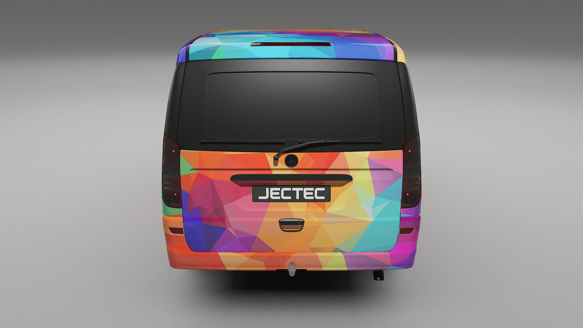 Mercedes Viano Extralong W439 Facelift LCI VECTOR VIBE – Designad Wrap PPF-sats i utskrivbar polyuretanfilm