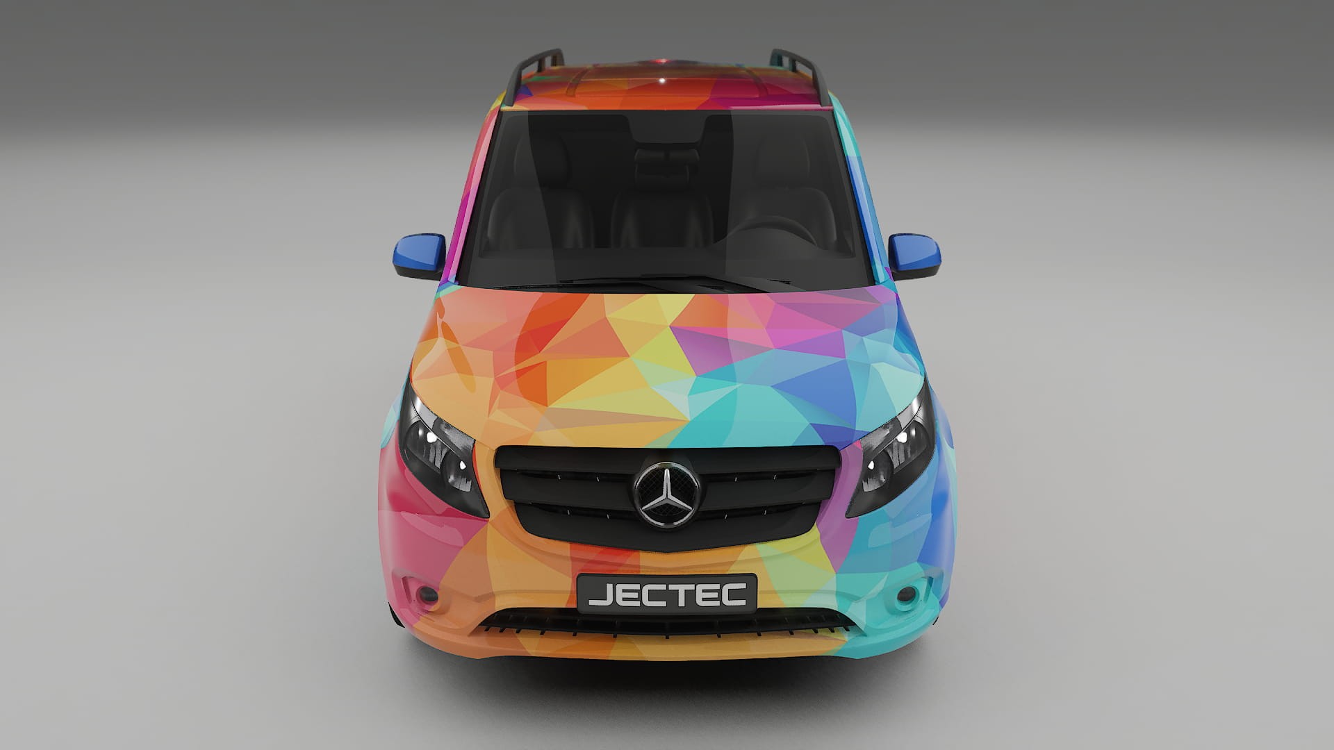 Mercedes Vito Short W447 prefacelift pre-LCI VECTOR VIBE – Designad Wrap PPF-sats i utskrivbar polyuretanfilm