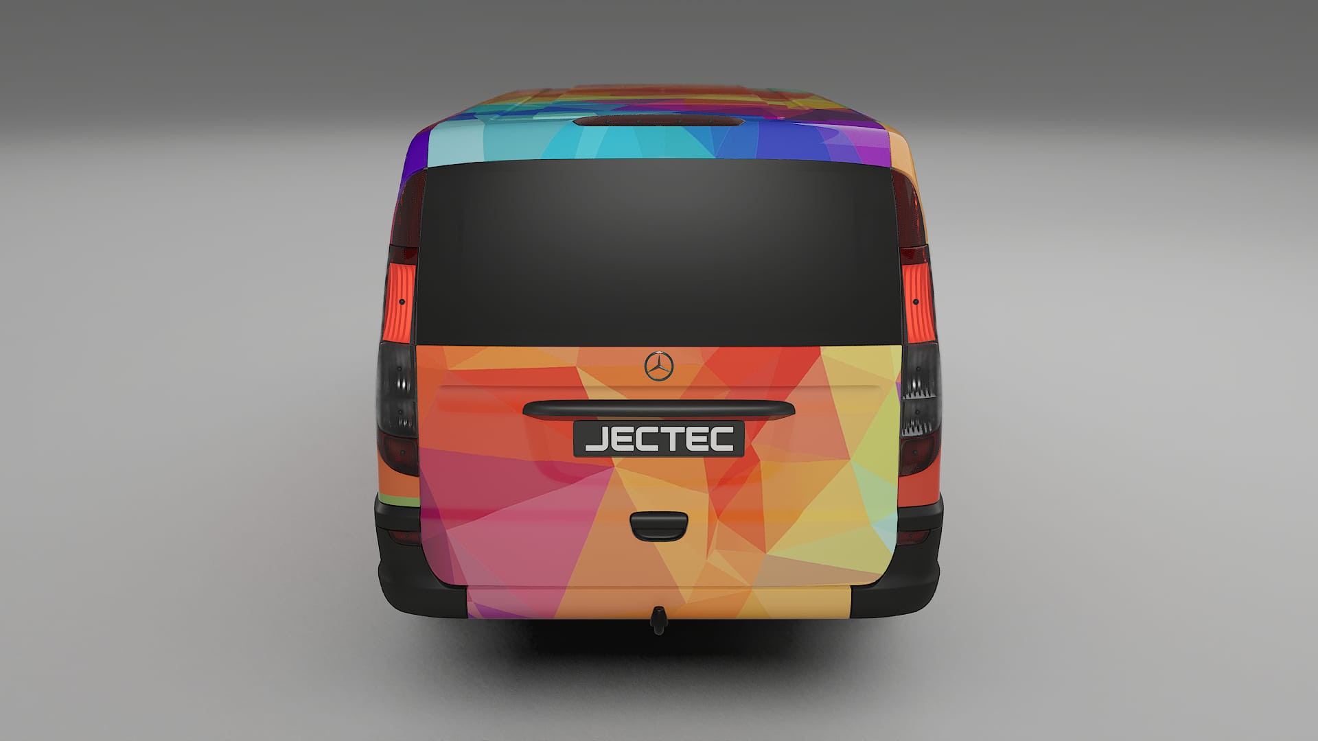 Mercedes Vito Short W639 facelift LCI VECTOR VIBE – Designad Wrap PPF-sats i utskrivbar polyuretanfilm