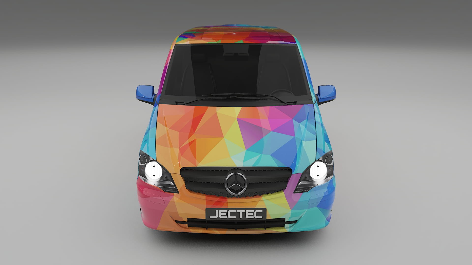 Mercedes Vito Short W639 facelift LCI VECTOR VIBE – Designad Wrap PPF-sats i utskrivbar polyuretanfilm