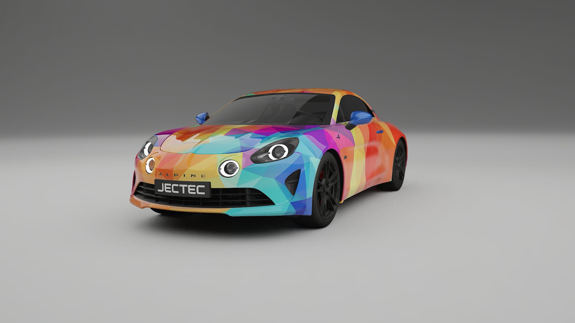 Renault Alpine A110 VECTOR VIBE – Designad Wrap PPF-sats i utskrivbar polyuretanfilm