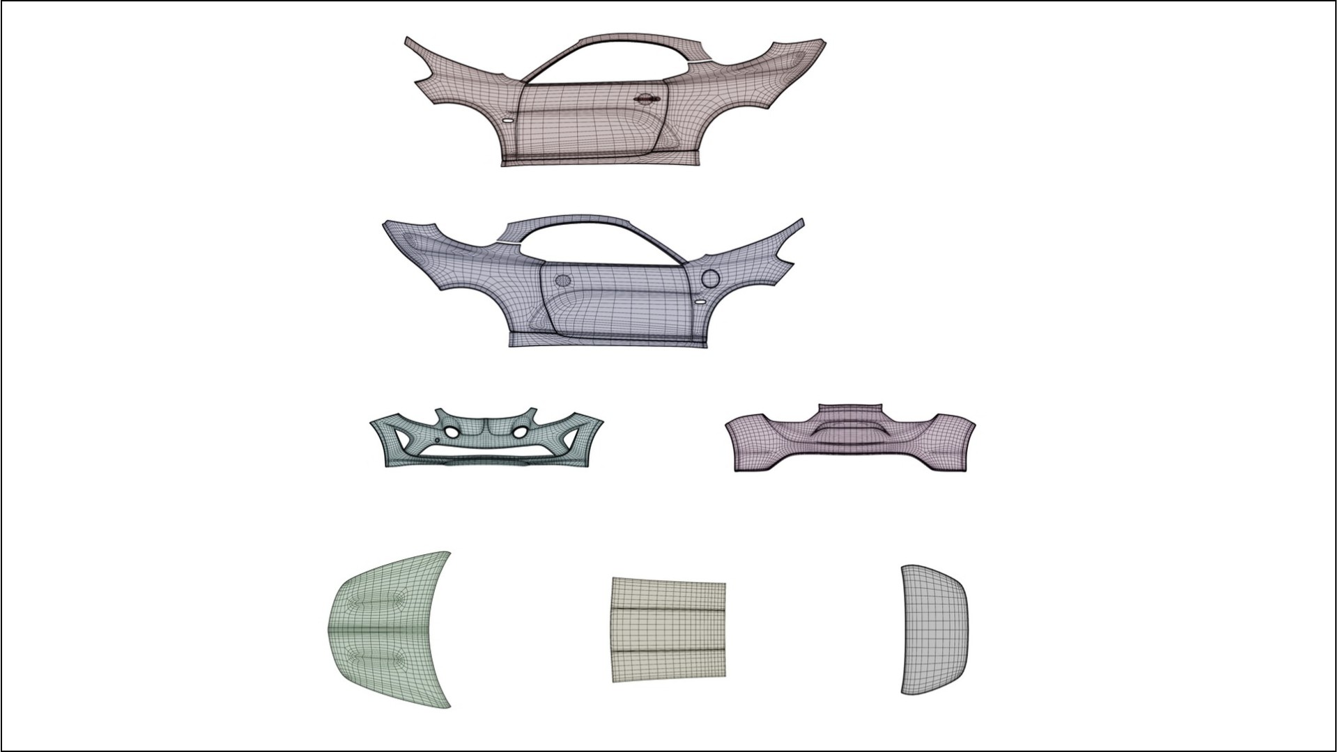 Renault Alpine A110 VECTOR VIBE – Designad Wrap PPF-sats i utskrivbar polyuretanfilm 2