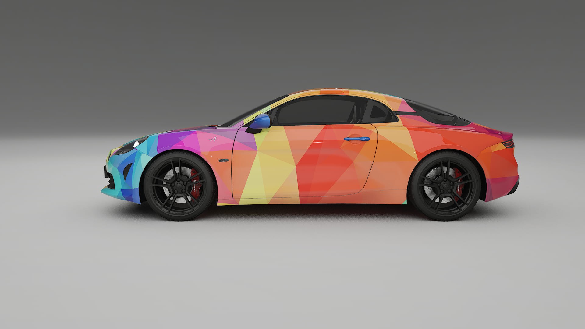 Renault Alpine A110 VECTOR VIBE – Designad Wrap PPF-sats i utskrivbar polyuretanfilm