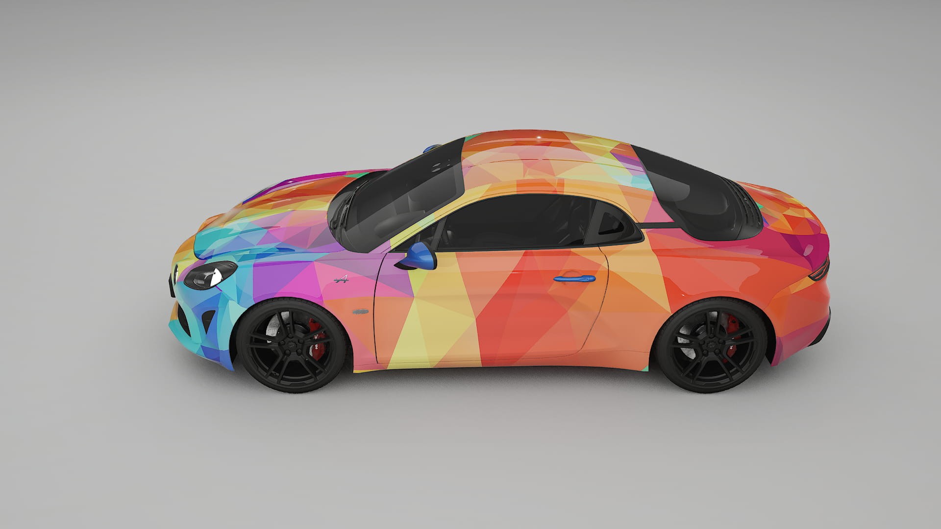 Renault Alpine A110 VECTOR VIBE – Designad Wrap PPF-sats i utskrivbar polyuretanfilm