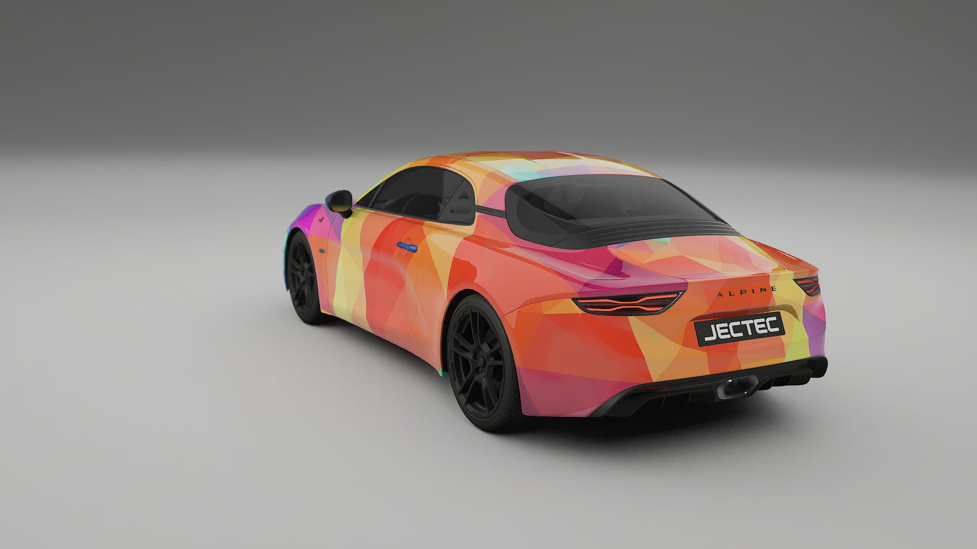 Renault Alpine A110 VECTOR VIBE – Designad Wrap PPF-sats i utskrivbar polyuretanfilm