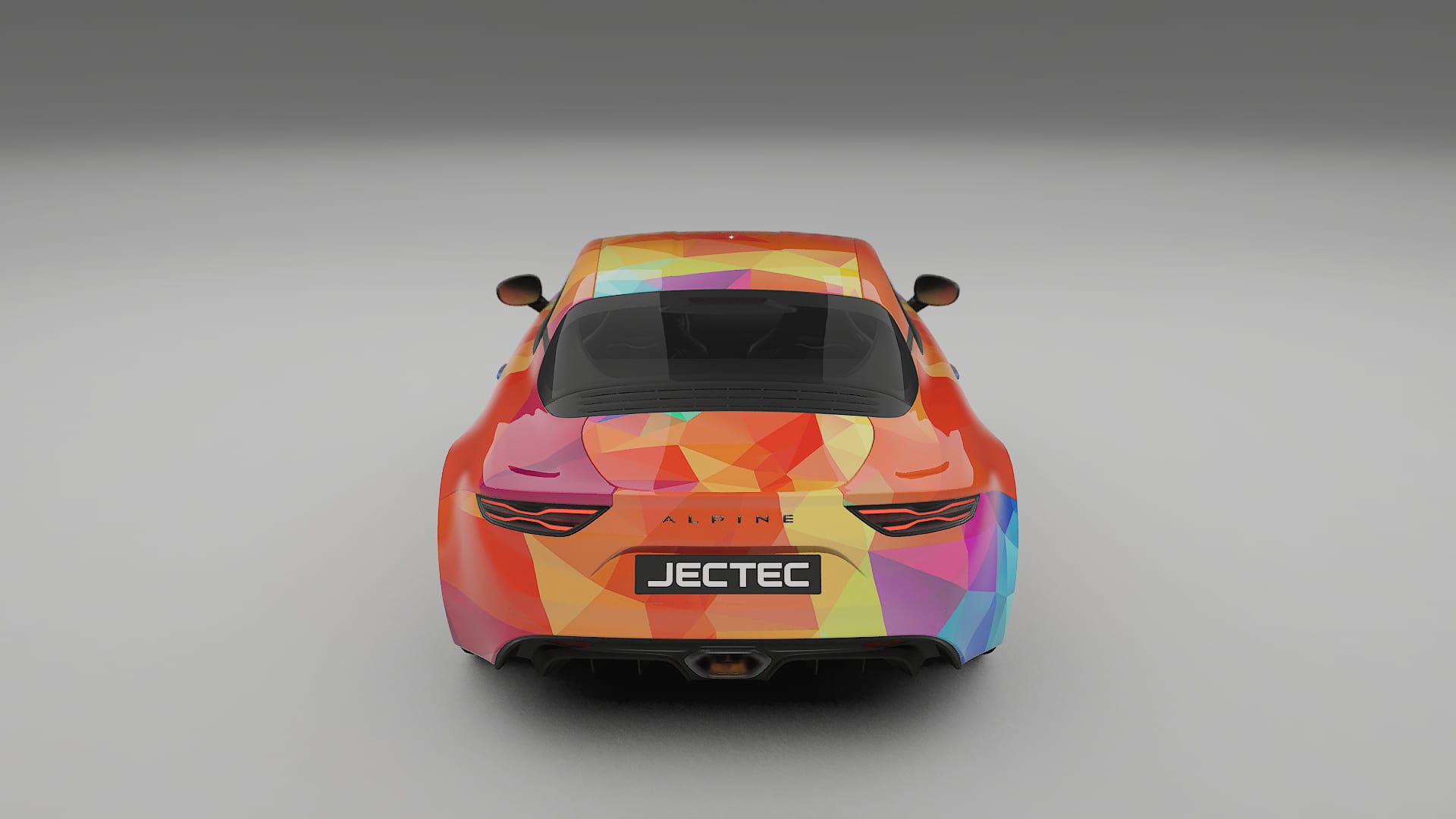 Renault Alpine A110 VECTOR VIBE – Designad Wrap PPF-sats i utskrivbar polyuretanfilm
