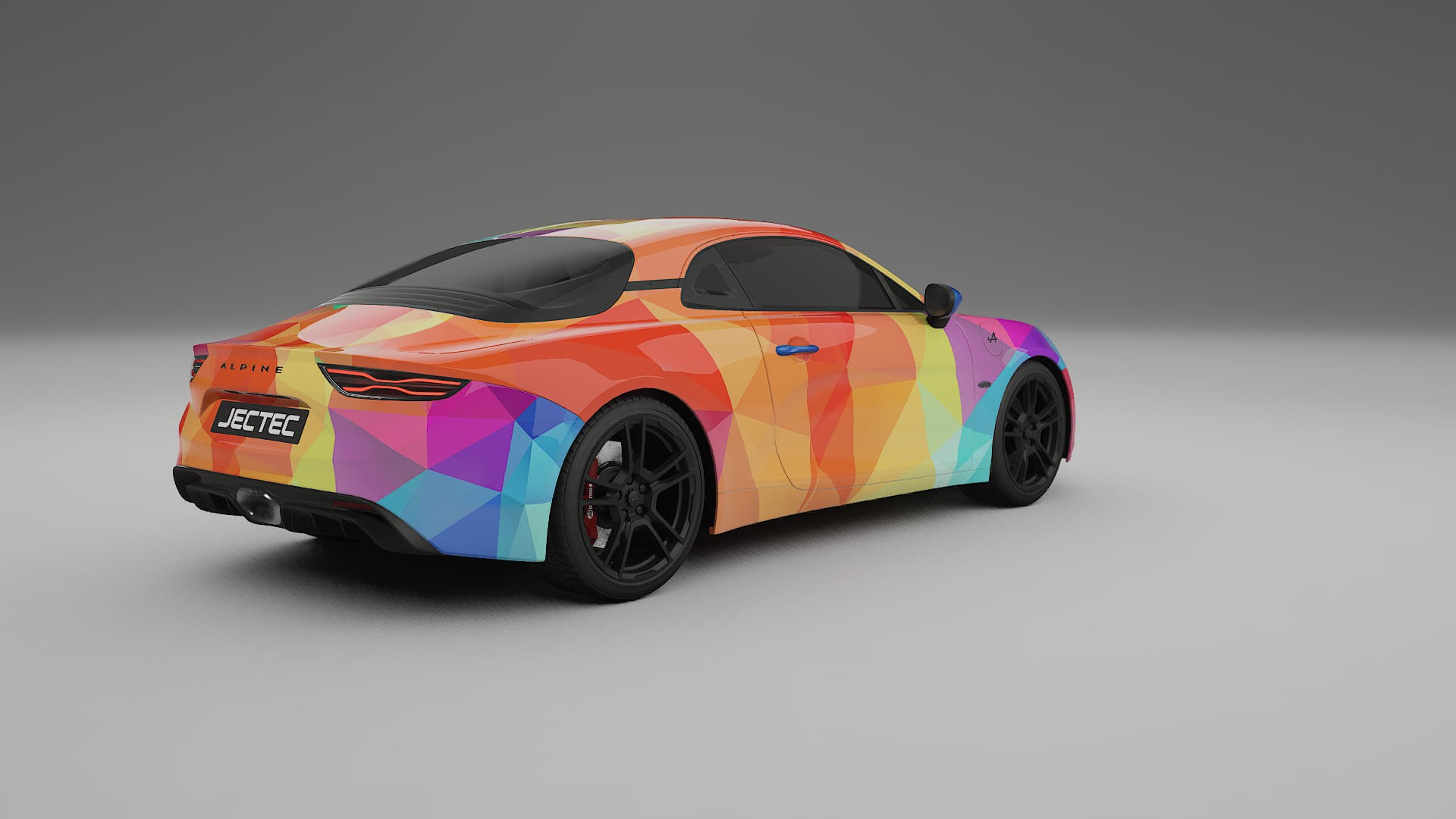 Renault Alpine A110 VECTOR VIBE – Designad Wrap PPF-sats i utskrivbar polyuretanfilm