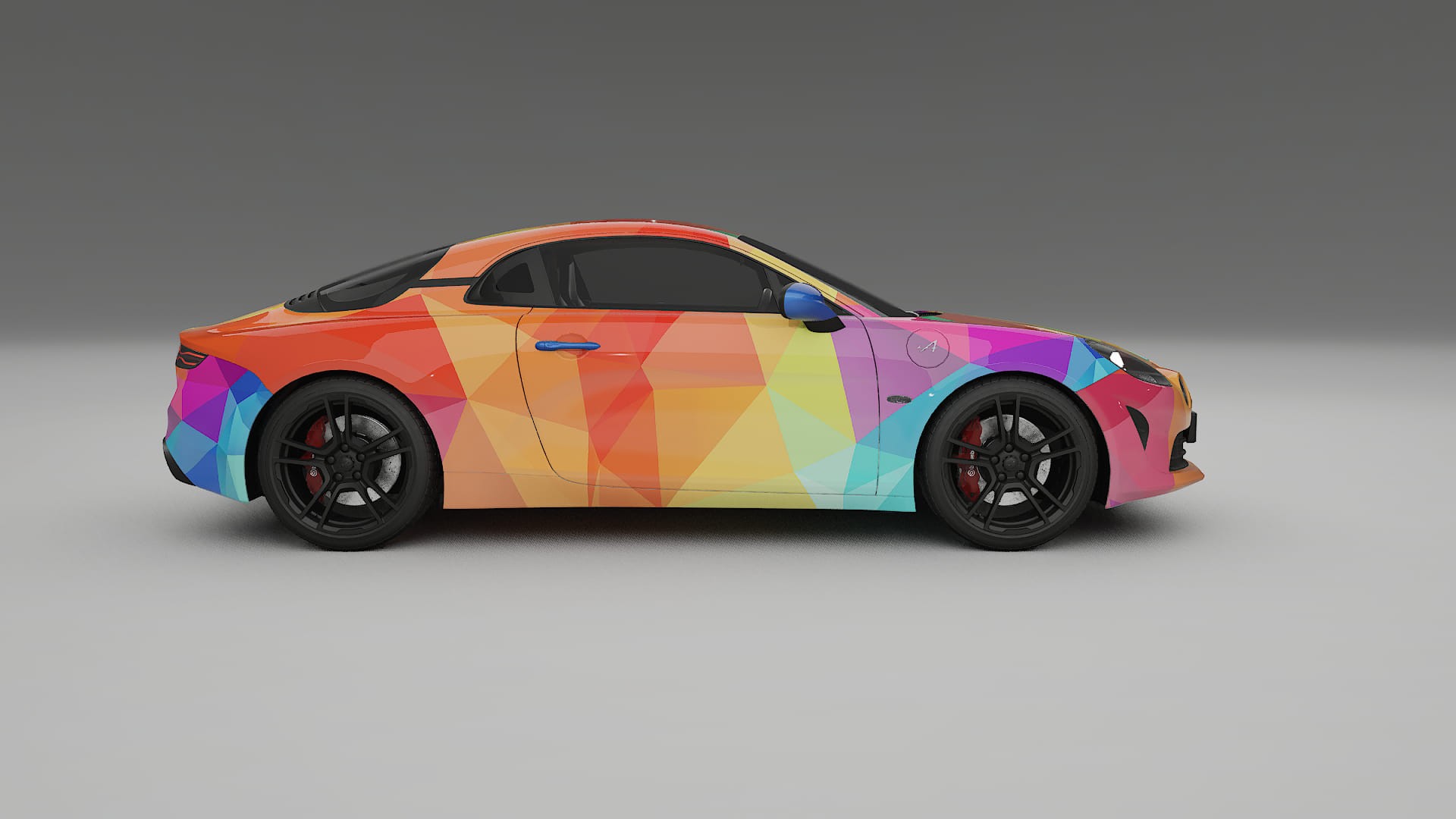 Renault Alpine A110 VECTOR VIBE – Designad Wrap PPF-sats i utskrivbar polyuretanfilm