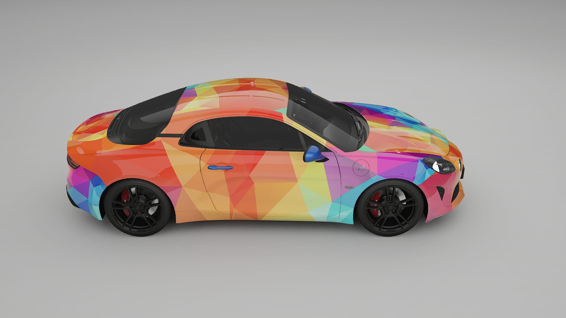 Renault Alpine A110 VECTOR VIBE – Designad Wrap PPF-sats i utskrivbar polyuretanfilm