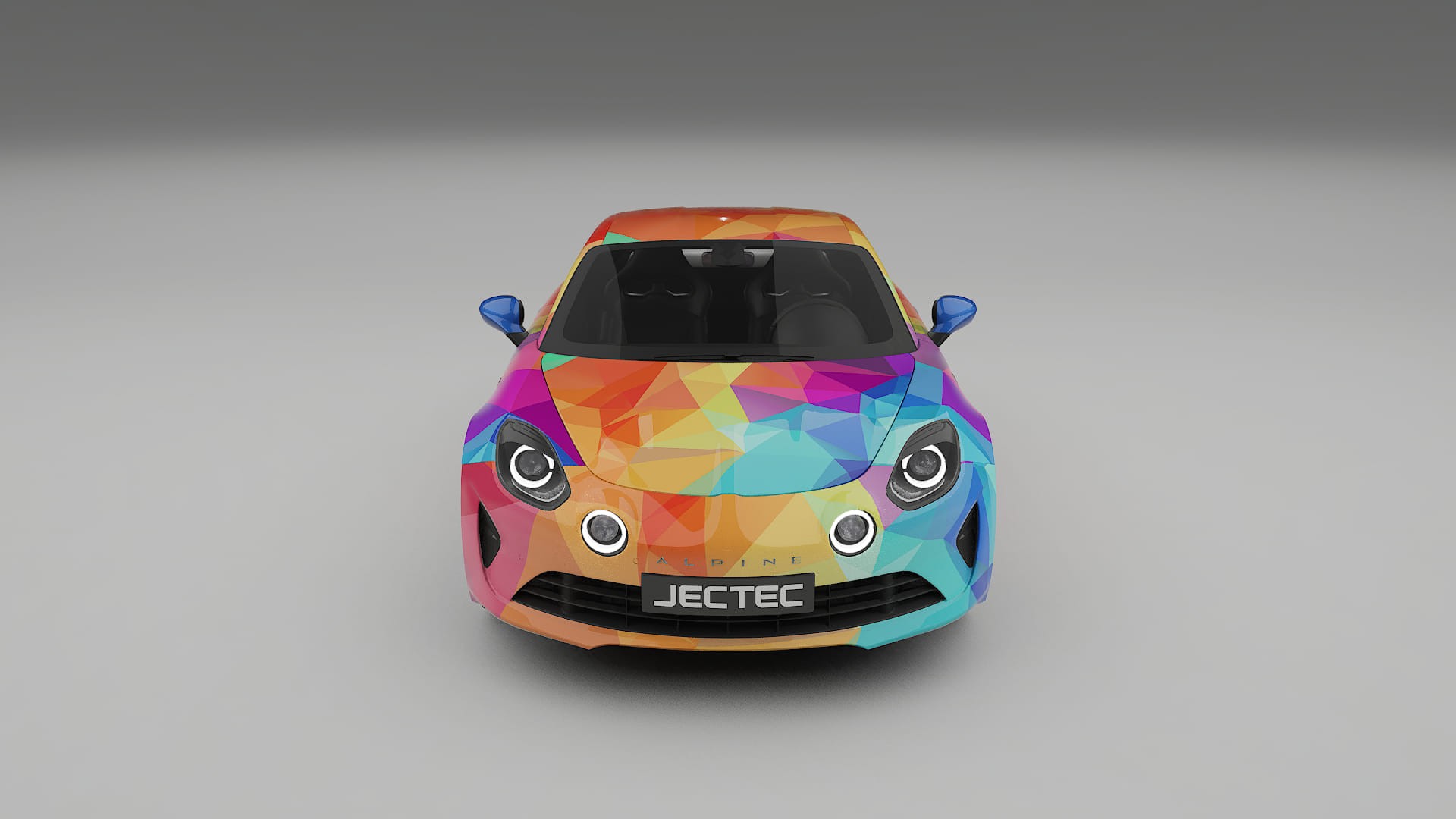Renault Alpine A110 VECTOR VIBE – Designad Wrap PPF-sats i utskrivbar polyuretanfilm
