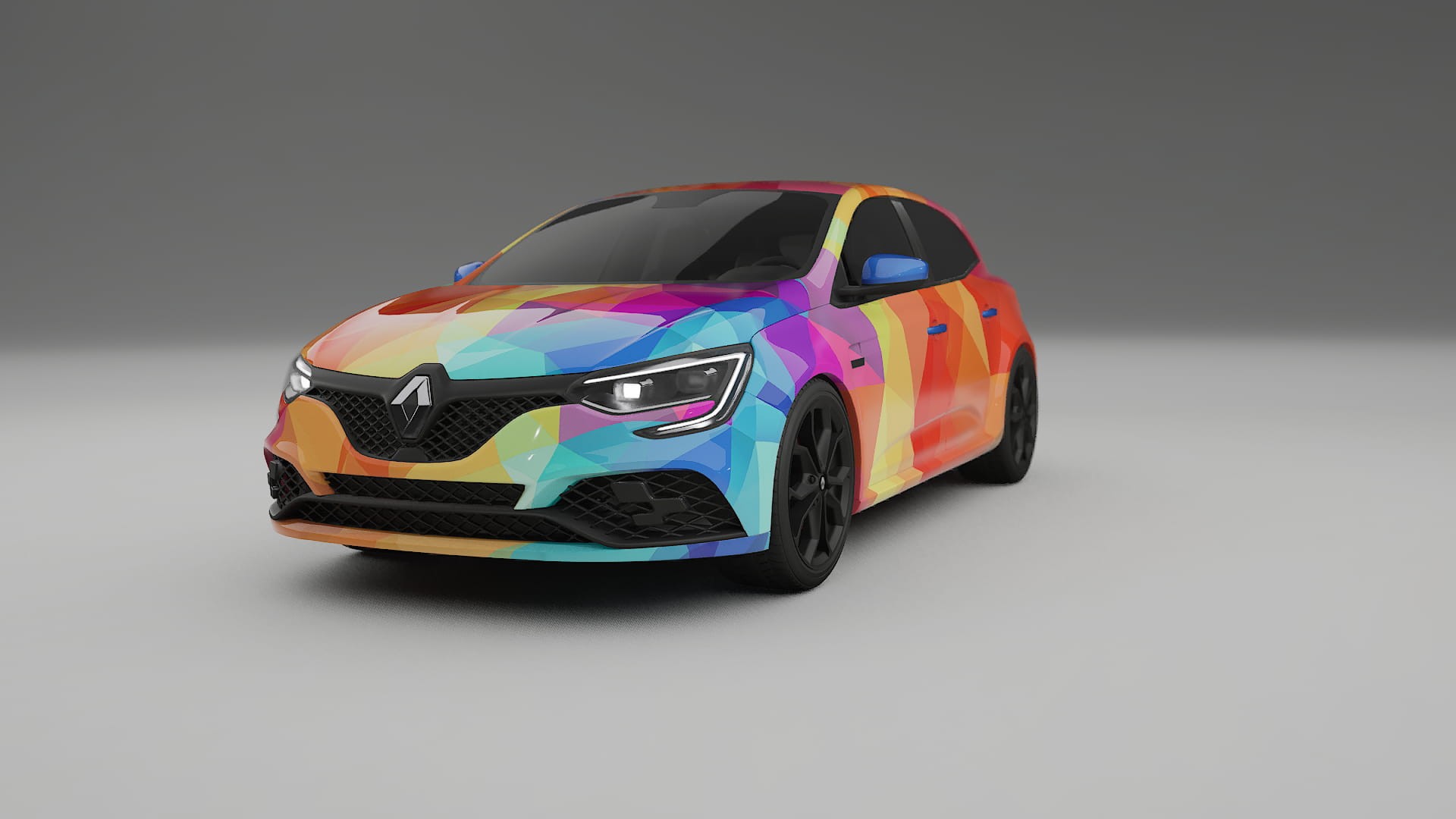 Renault Megane RS IV VECTOR VIBE – Designad Wrap PPF-sats i utskrivbar polyuretanfilm